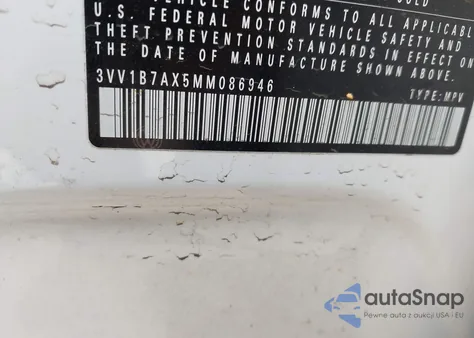 2021 Volkswagen Tiguan 2.0T S из США, поврежденный, VIN 3VV1B7AX5MM086946